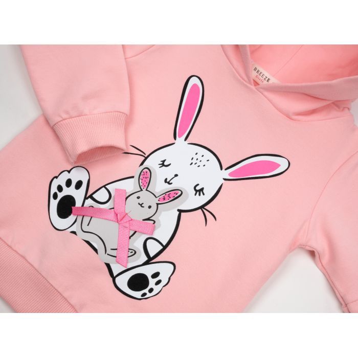 Кофта дитяча Breeze з зайчіком (16185-86G-pink) зображення 3