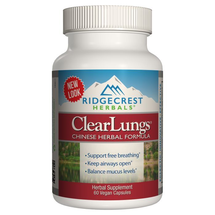 Травы Ridgecrest Herbals Комплекс для Поддержки Легких, Растительная Китайская (RCH134)