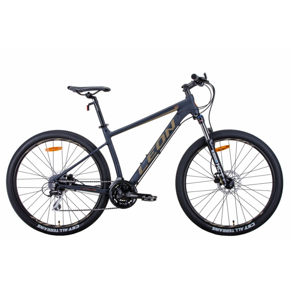 Велосипед Leon 27,5" XC-80 рама-16" 2021 Black/Khaki (OPS-LN-27.5-091)