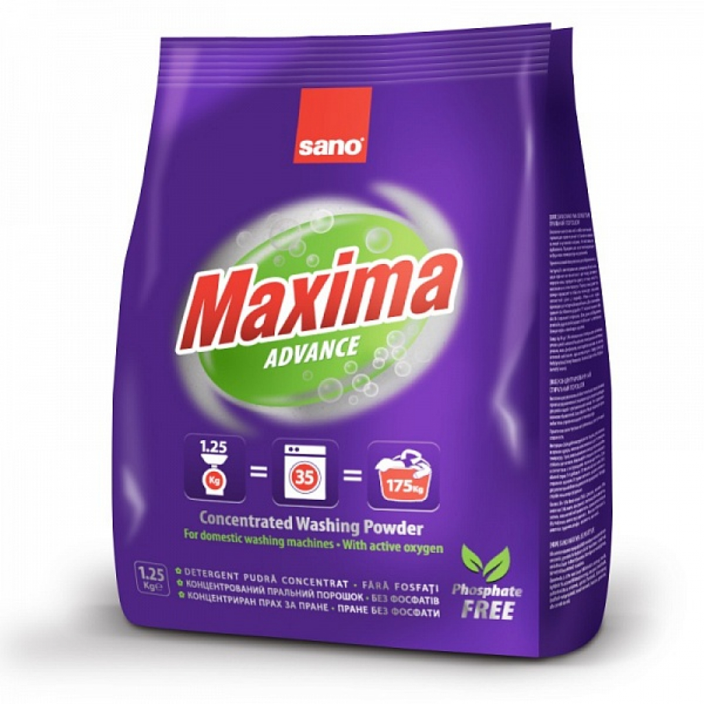 Пральний порошок Sano Maxima Advance 1.25 кг (7290010935314)