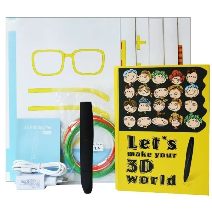 3D - ручка Dewang черная, низкотемпературная (PCL) (D12BLACK_GIFT) изображение 5