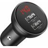 Зарядное устройство Baseus Digital Display Dual USB 4.8A 24W black (CCBX-0G) изображение 3