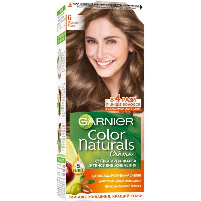 Краска для волос Garnier Color Naturals 6 Лесной орех 110 мл (3600540676757)