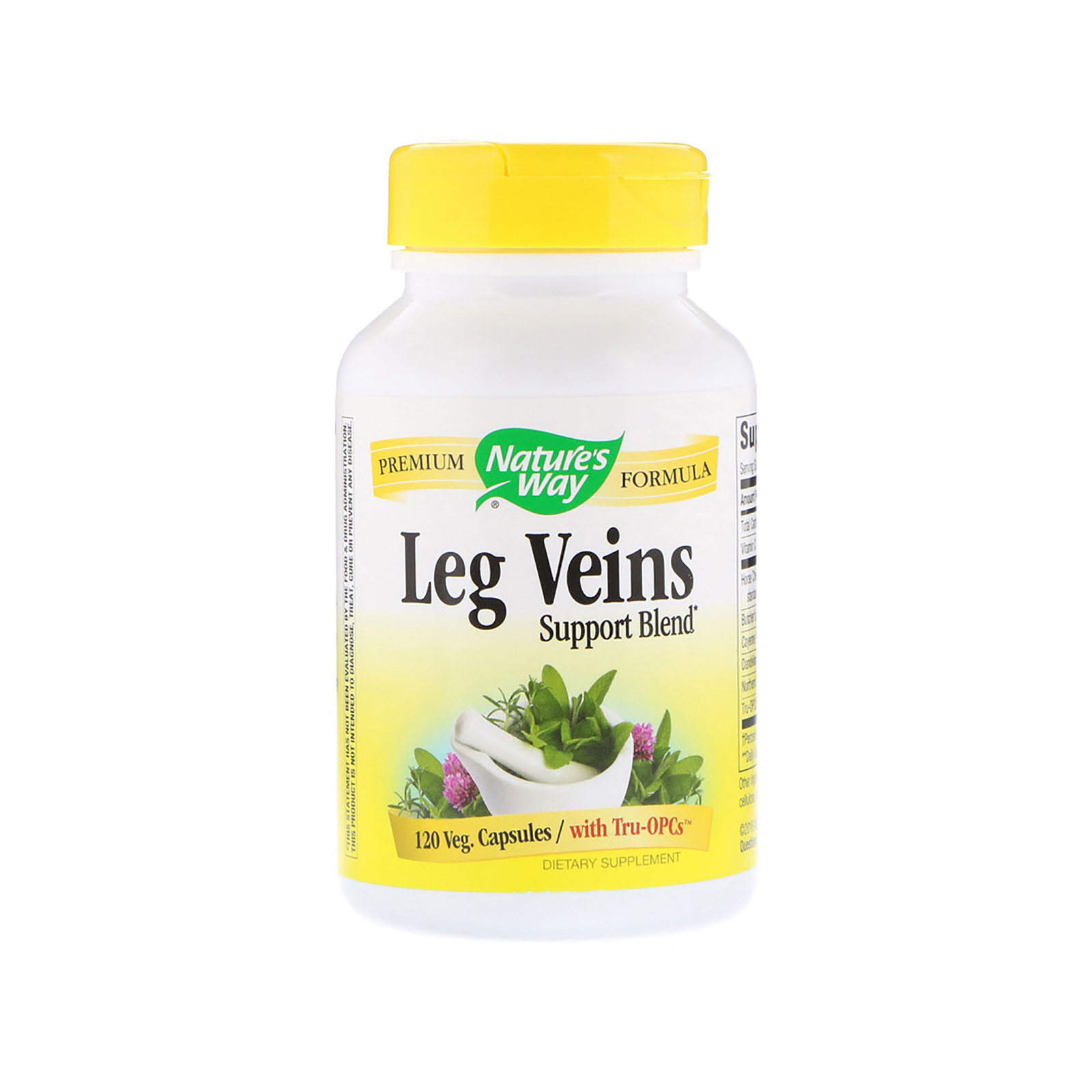 Травы Nature's Way Поддержка Вен, Leg Veins Support Blend, 120 капсул (NWY-15335)