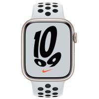 Смарт-часы Apple Watch Series 7 Nike GPS 45mm Starlight Aluminium Case with P (MKNA3UL/A) изображение 2