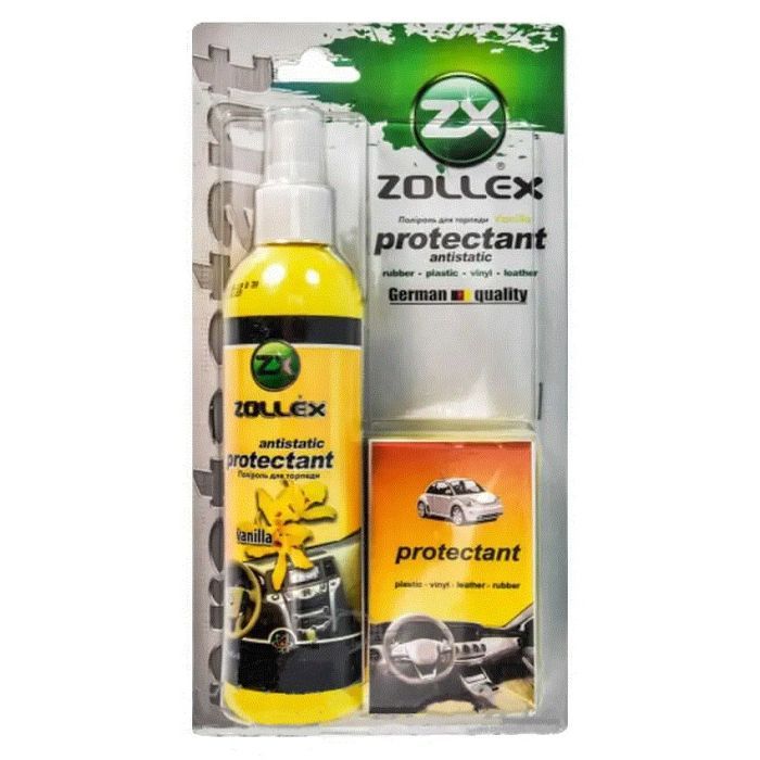 Автополироль Zollex с губкой 240мл Ваниль (18030)