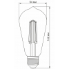 Лампочка Videx Filament ST64FA 10W E27 2200K бронза (VL-ST64FA-10272) зображення 3