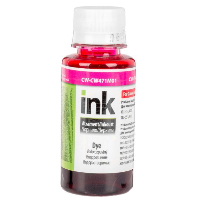 Чернила ColorWay Canon CLI-471 100мл Magenta (CW-CW471M01)
