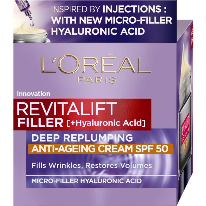 Крем для лица L'Oreal Paris Revitalift Filler Х3 Антивозрастной SPF-50 50 мл (3600523982745) изображение 3