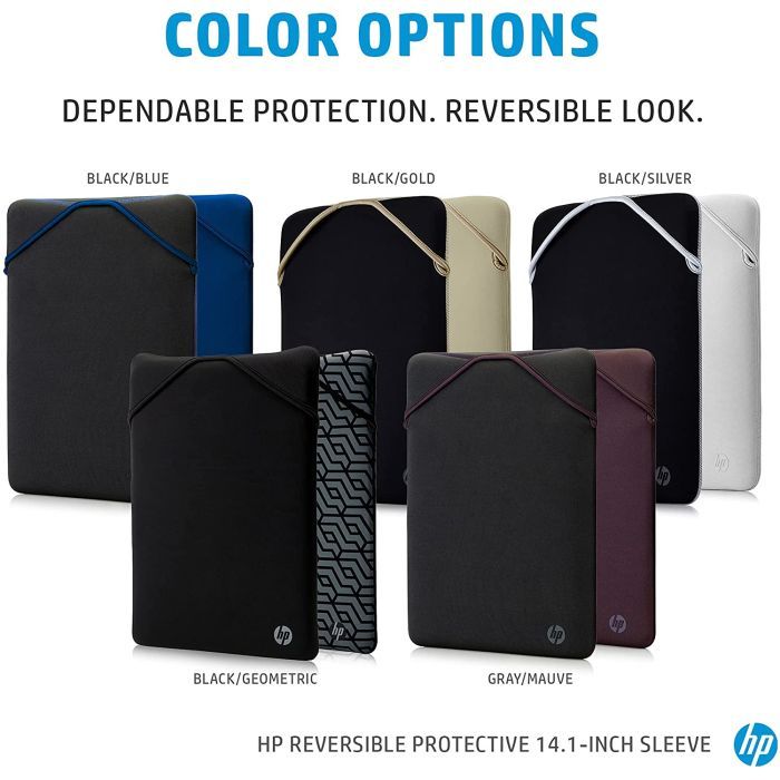 Чехол для ноутбука HP 15.6" Reversible Protective Grey/Mauve Sleeve (2F1W8AA) изображение 7
