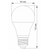 Лампочка TITANUM LED A60e 10W E27 3000K (VL-A60e-10273) изображение 2