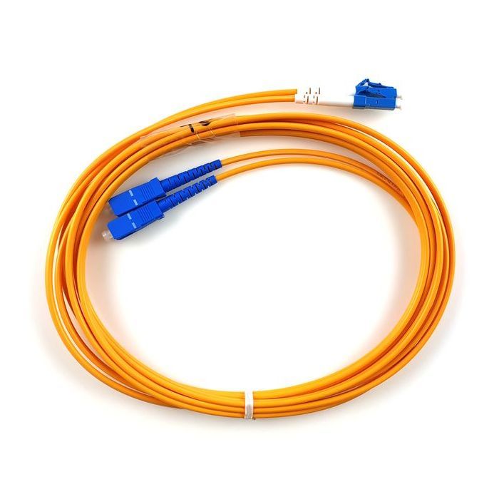 Оптический патчкорд Eserver SC/UPC-LC/UPC SingleMode Duplex 3m (ES-SС-LC/UPC-3-SM-D)