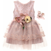 Платье Tivido праздничное с украшением (2135-104G-pink)