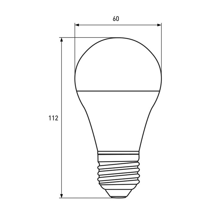 Лампочка Eurolamp LED А60 10W E27 4000K 220V (LED-A60-10274(P)) зображення 4