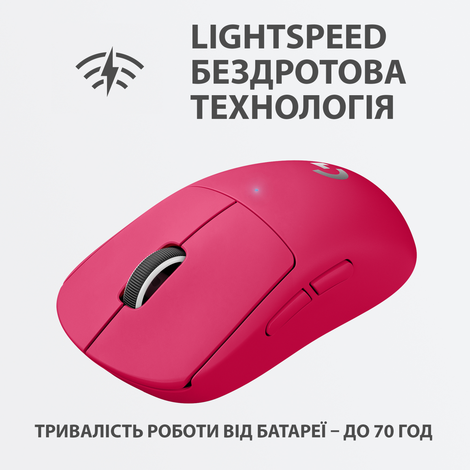 Мышка Logitech G Pro X Superlight Wireless Red (910-006784) изображение 4