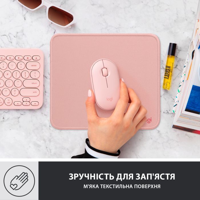 Килимок для мишки Logitech Mouse Pad Studio Series Graphite (956-000049) зображення 6