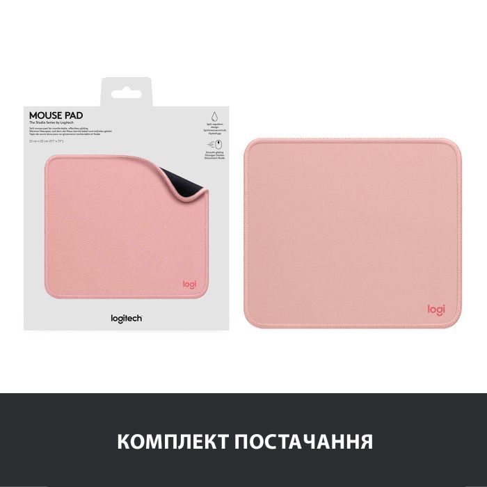 Килимок для мишки Logitech Mouse Pad Studio Series Graphite (956-000049) зображення 8