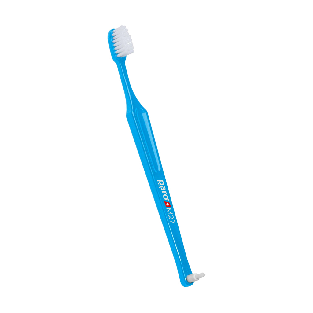 Детская зубная щетка Paro Swiss Esro AG M27 средней жесткости голубая (7.9744/2)