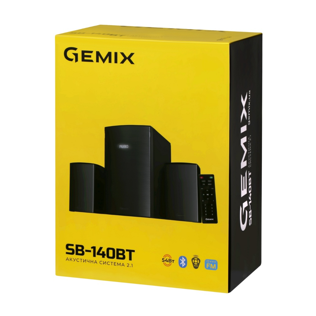 Акустична система Gemix SB-140BT Black зображення 5