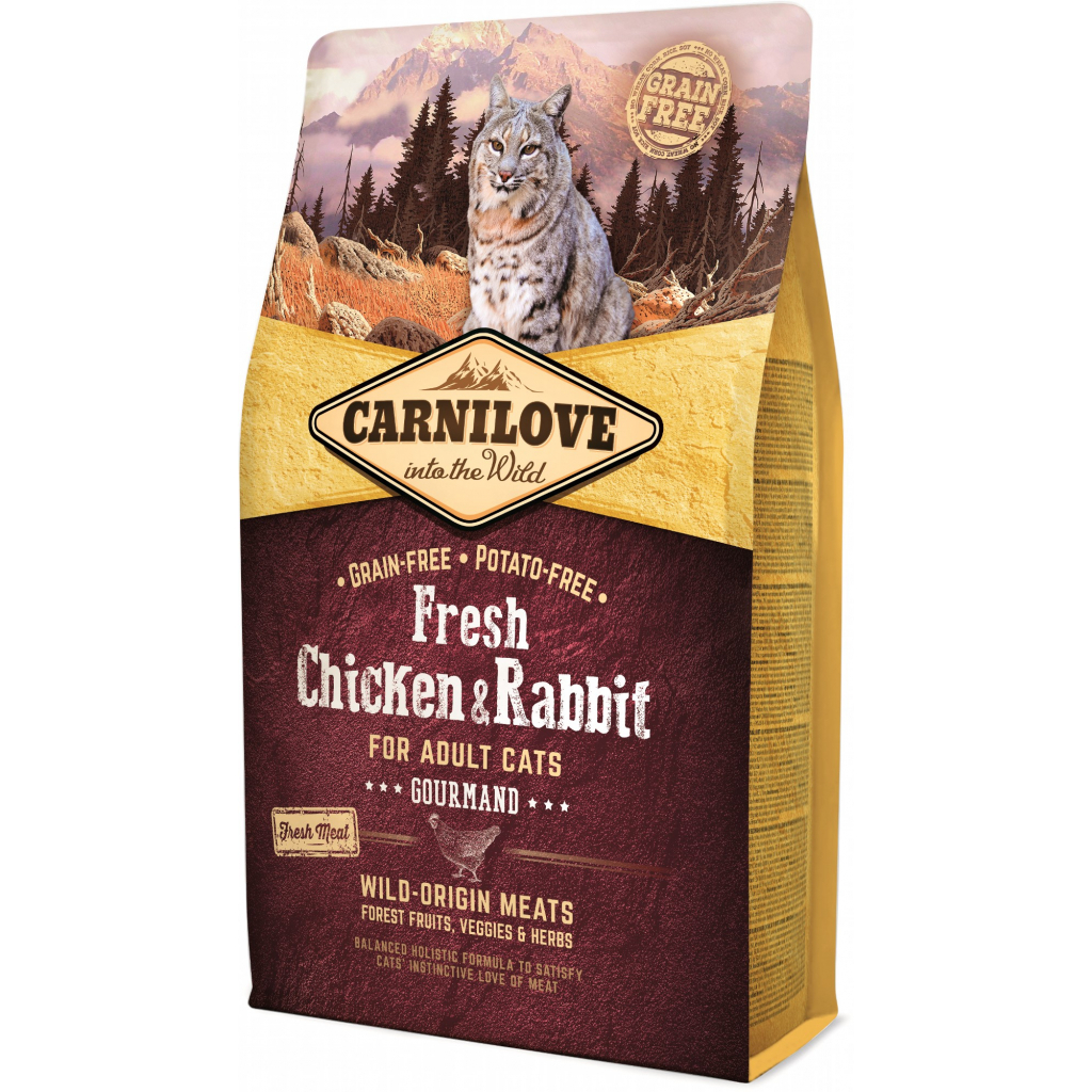 Сухой корм для кошек Carnilove Fresh Chicken and Rabbit for Adult cats 2 кг (8595602527397)