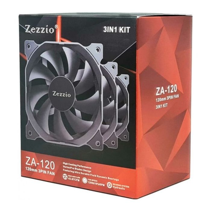 Кулер для корпуса Zezzio ZA-120 3 in 1 Kit изображение 10