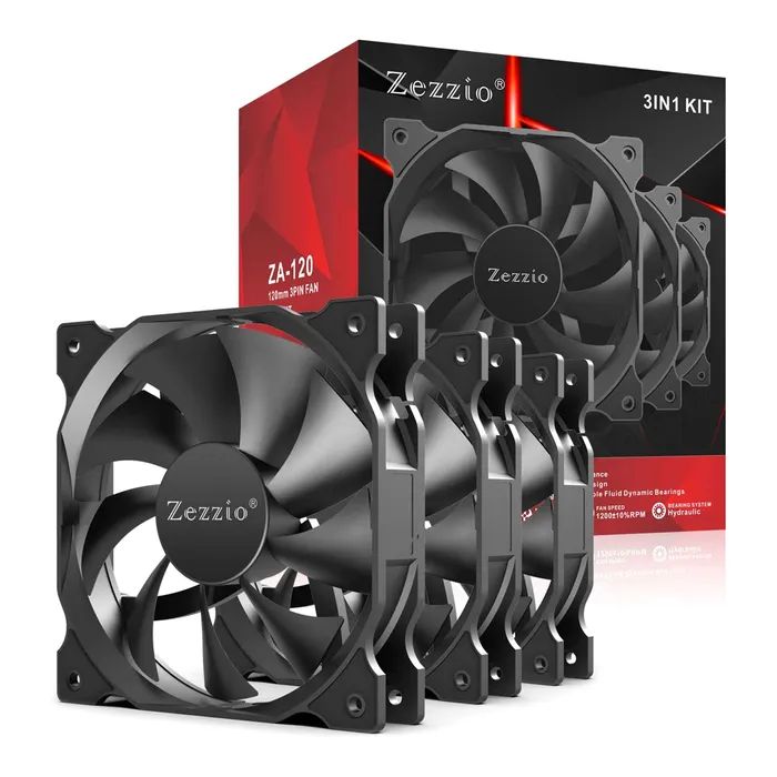 Кулер для корпуса Zezzio ZA-120 3 in 1 Kit изображение 2