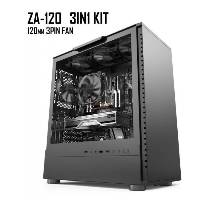 Кулер для корпуса Zezzio ZA-120 3 in 1 Kit изображение 8