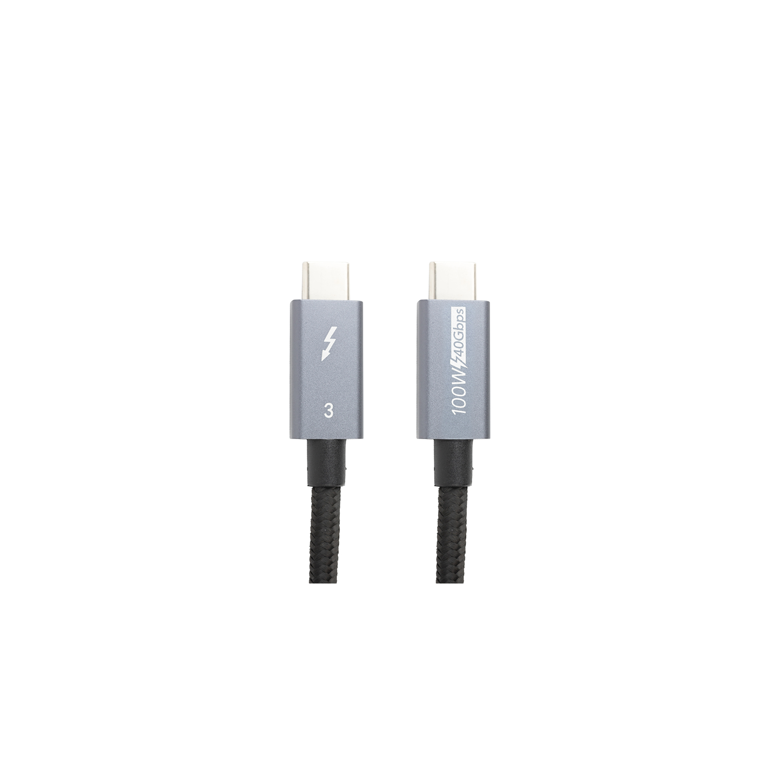 Дата кабель USB-C to USB-C 2.0m Thunderbolt 3 40Gbps, 100W, 20V/ 5A, 4K/ PowerPlant (CA913343)