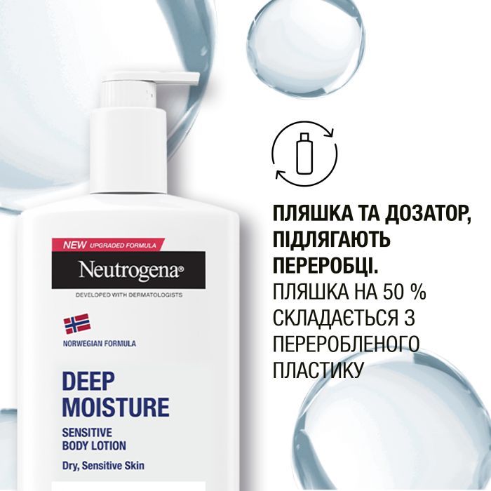 Лосьйон для тіла Neutrogena Глибоке зволоження для чутливої шкіри 400 мл (3574660527452) зображення 10