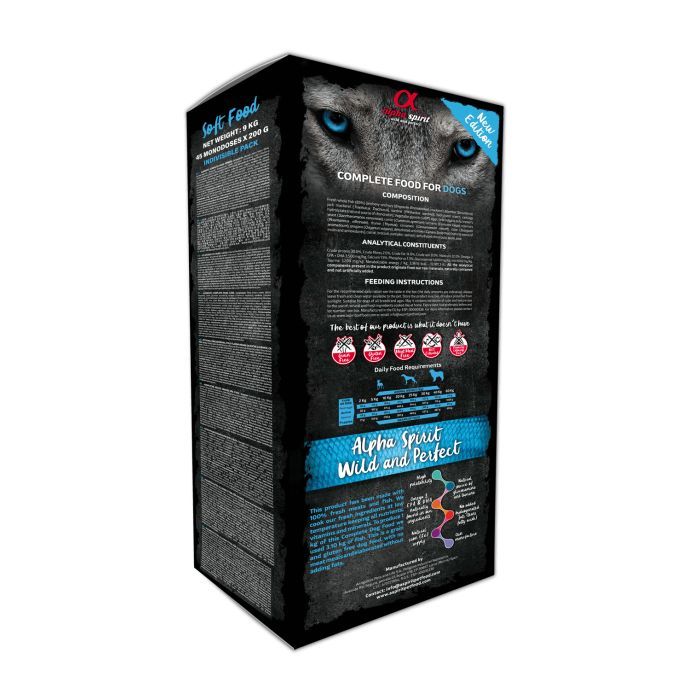 Полувлажный корм для собак Alpha Spirit Semi-moist WILD FISH BAG 9 кг (8436586310141) изображение 2