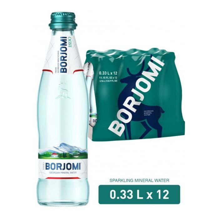 Мінеральна вода Borjomi 0.33 газ скл