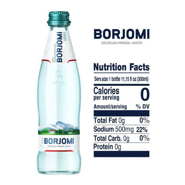 Мінеральна вода Borjomi 0.33 газ скл зображення 5