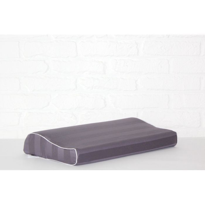 Подушка MirSon ортопедична 6110 Noble stripe Graphite Kiddy Boy 50х29х5/8 (2200003262643) зображення 3