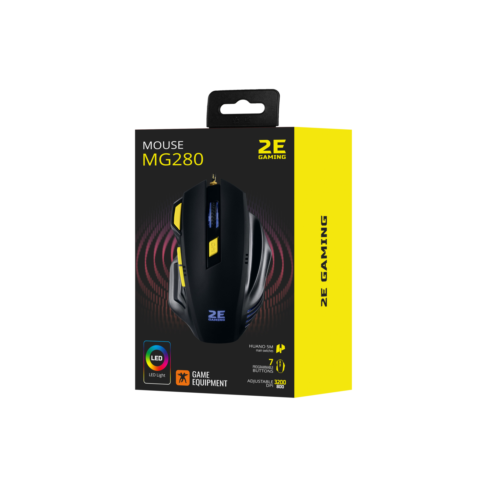 Мишка 2E Gaming MG280 LED USB Black (2E-MG280UB) зображення 2