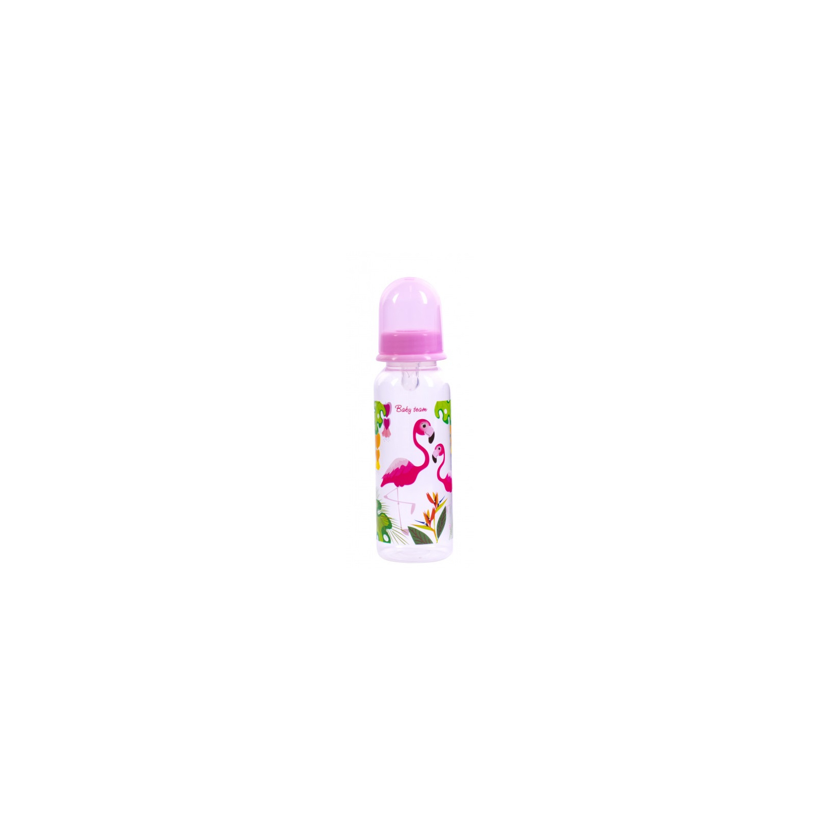 Бутылочка для кормления Baby Team с силиконовой соской 250 мл (1410_попугаи) изображение 3