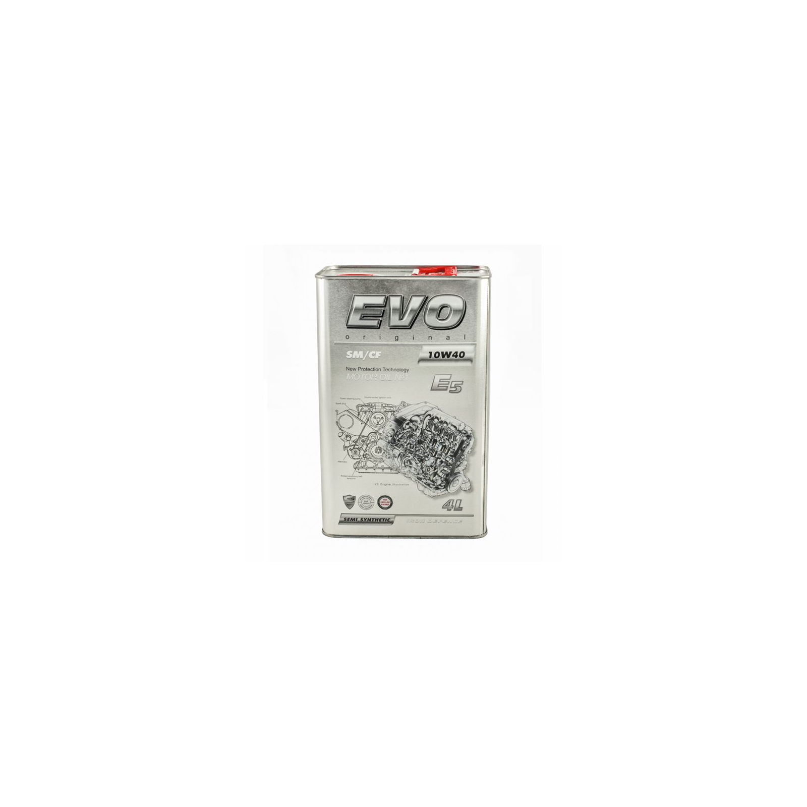 Моторное масло EVO E5 10W-40 SM/CF 1L (E5 1L 10W-40) изображение 2