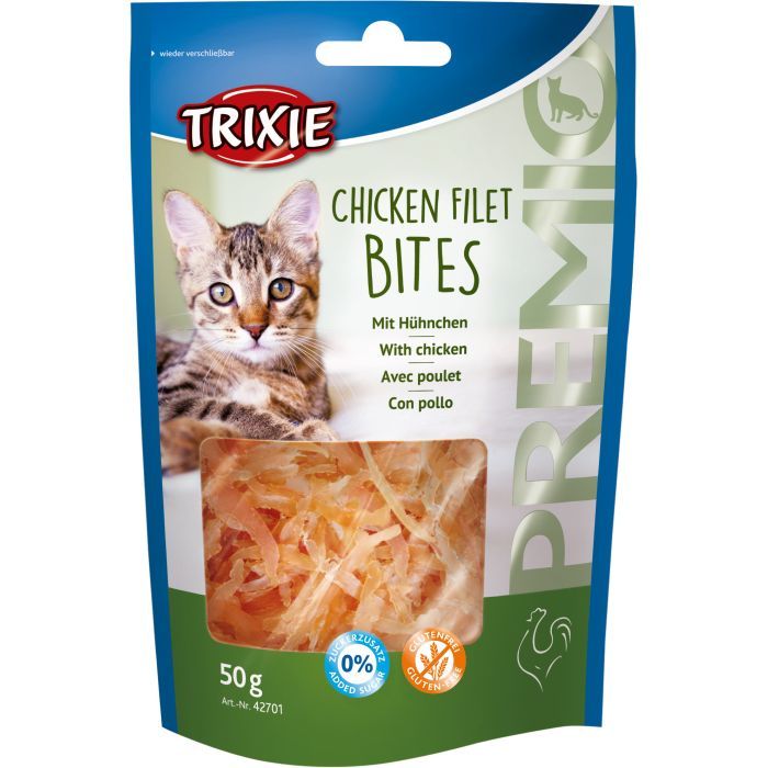 Лакомство для котов Trixie Premio Chicken Filet Bites филе куриное сушеное 50 г (4011905427010)