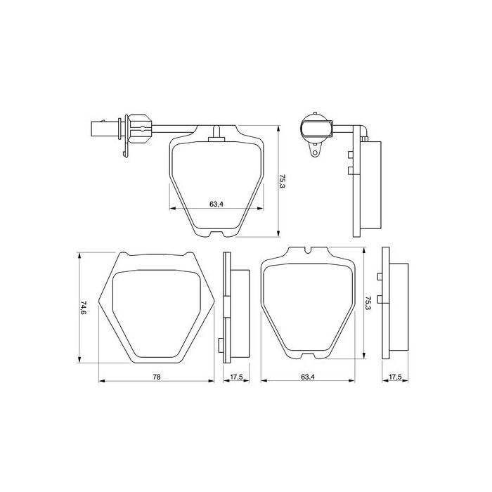 Гальмівні колодки Bosch 0 986 424 690 зображення 6