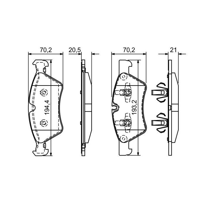 Гальмівні колодки Bosch 0 986 494 165 зображення 5