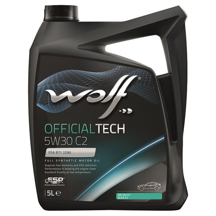 Моторное масло Wolf OFFICIALTECH 5W30 C2 5л (8309113)