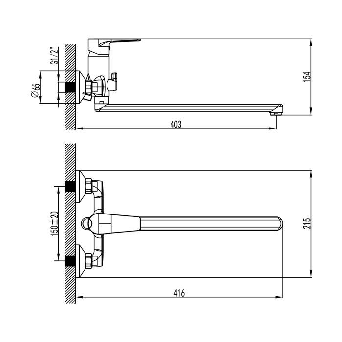Смеситель Corso DF-2C240C (9632210) изображение 2