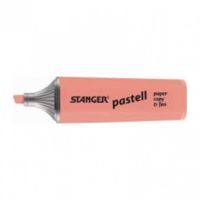 Маркер Stanger текстовый, 1-5мм, пастель, красный 10 шт (MARKER-TXT-STPASTR10)