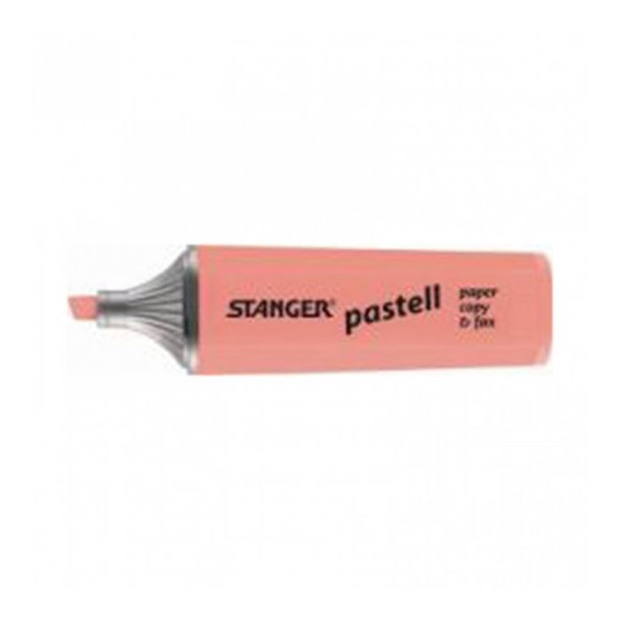 Маркер Stanger текстовий, 1-5мм, пастель, червоний 10 шт (MARKER-TXT-STPASTR10)