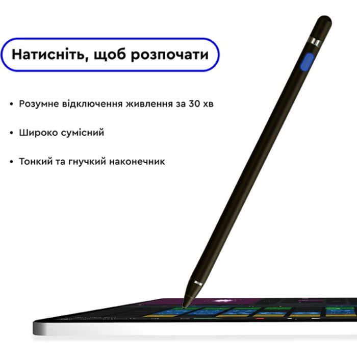 Стилус AirOn AirPen для емкостного дисплея Black (6126755803223) изображение 5