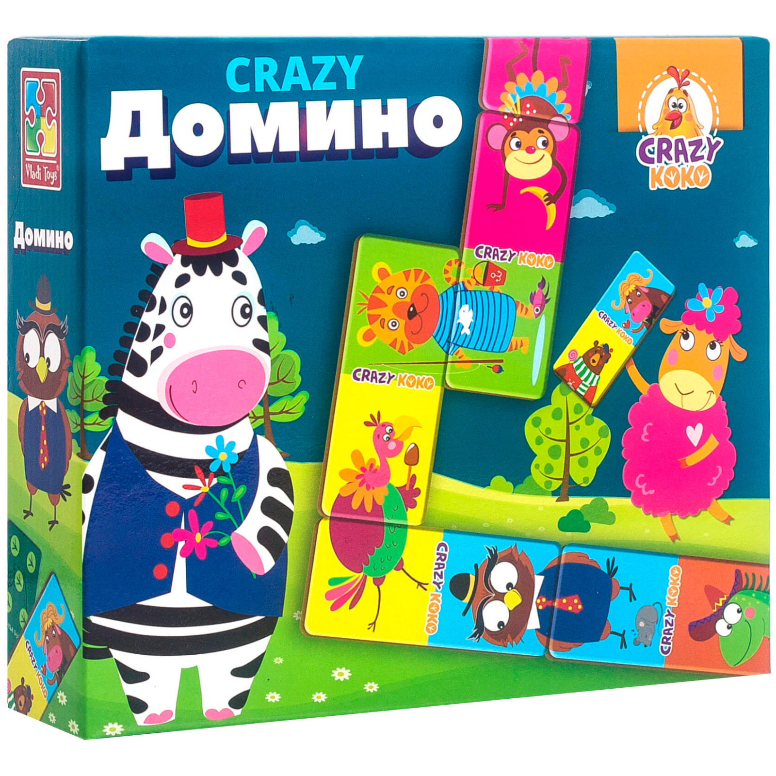 Настольная игра Vladi Toys Crazy Домино (рус.) (VT8055-04)