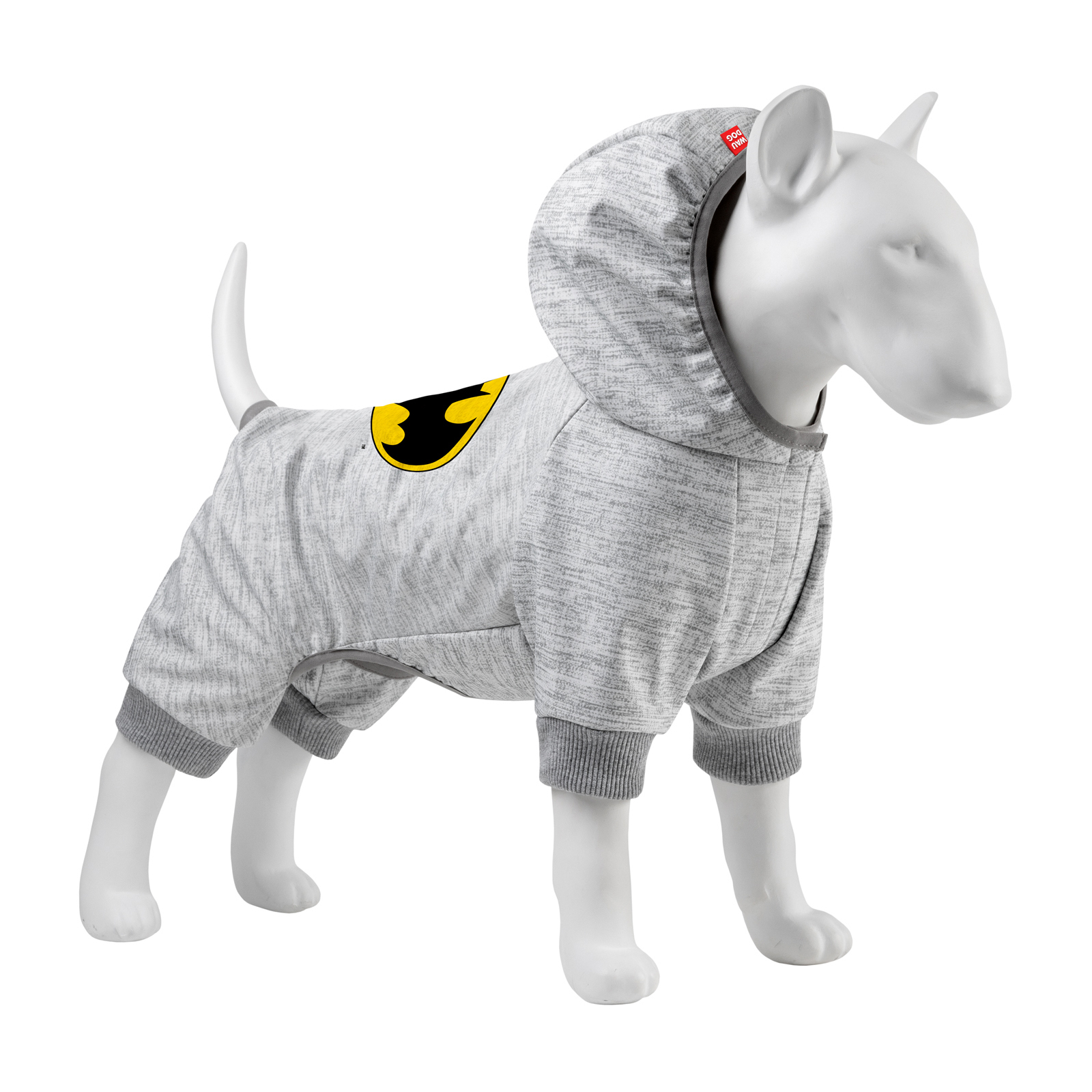 Комбинезон для животных Collar WAUDOG Clothes "Бэтмен лого" софтшелл S30 B 50-55 см, С 35-39 см (304-2001)