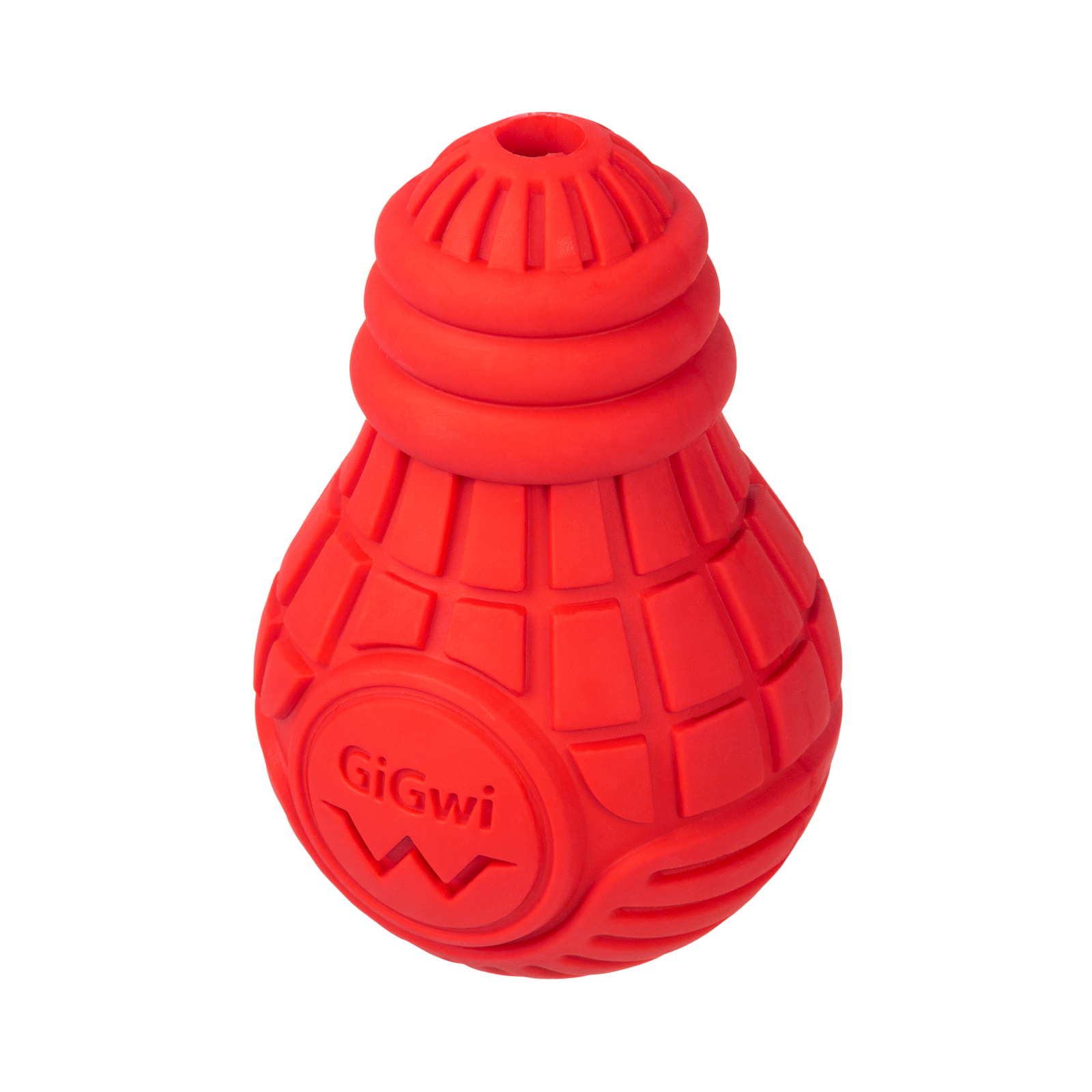 Игрушка для собак GiGwi Bulb Rubber Лампочка резиновая М красная (2337)