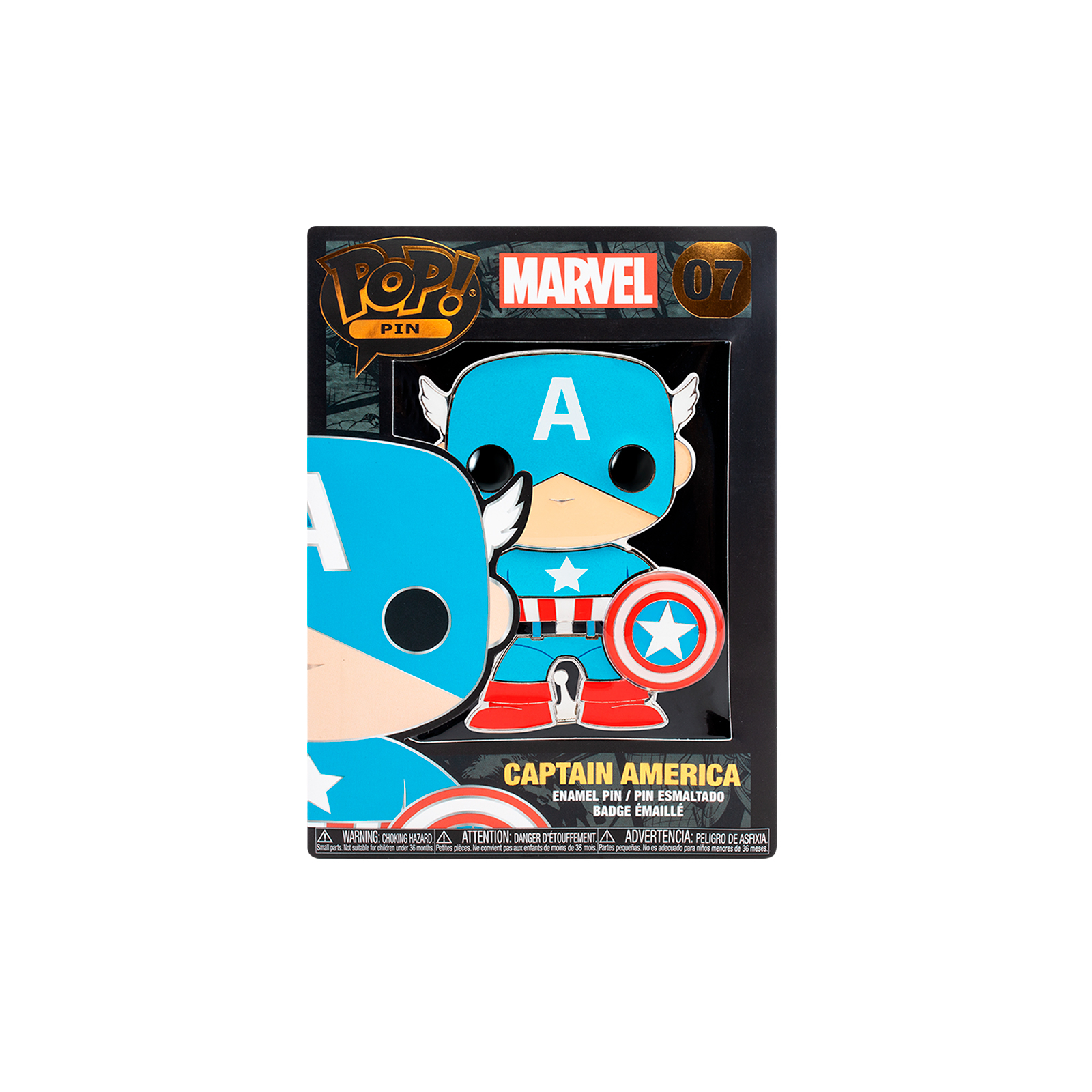 Пин Funko Pop серии «Marvel» – Капитан Америка (MVPP0008) изображение 3