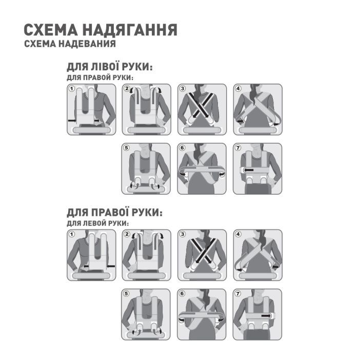 Бандаж MedTextile Бандаж на плечовий суглоб зігріваючий (повязка Дезо), (4820137291883) зображення 5