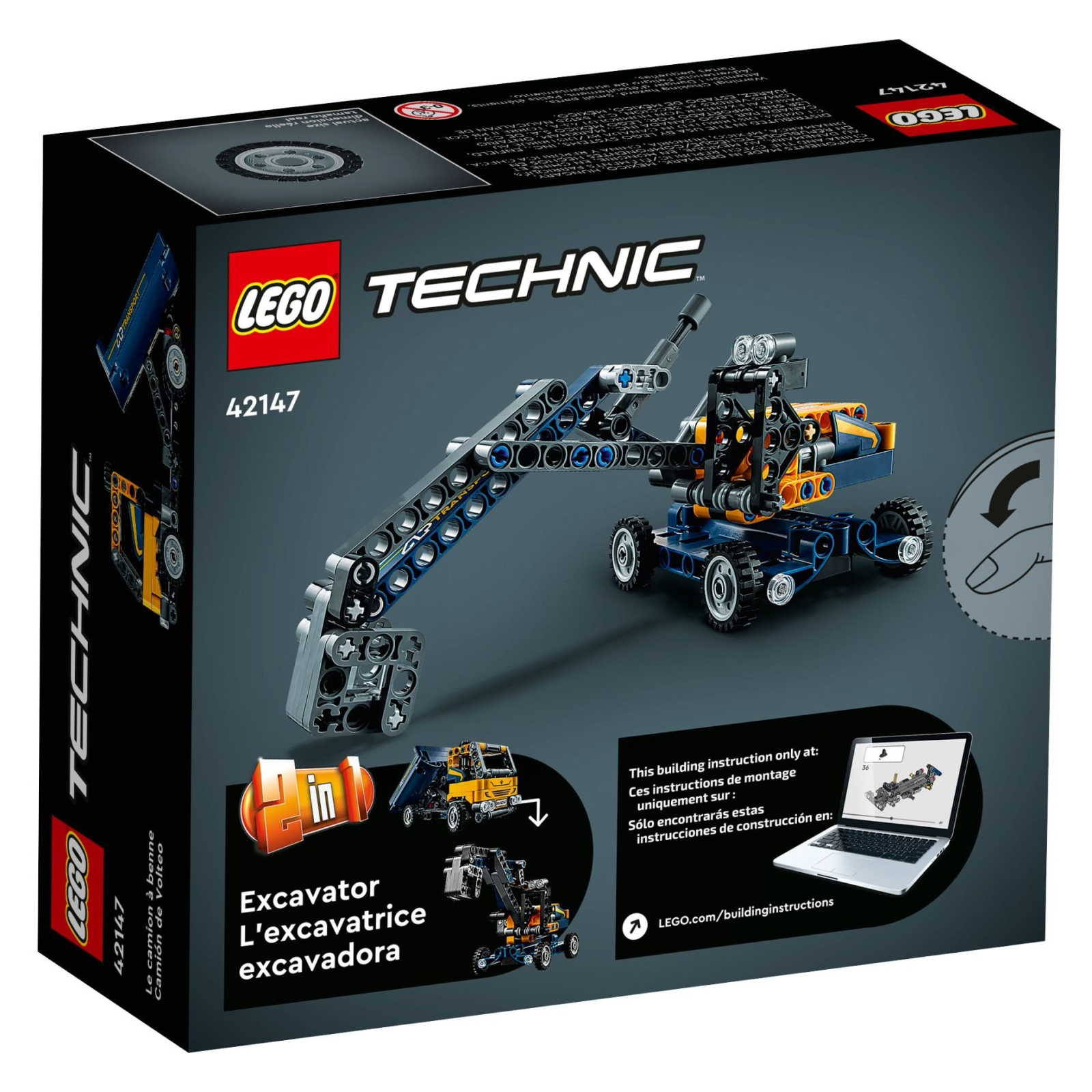 Конструктор LEGO Technic Самосвал 177 деталей (42147) изображение 6